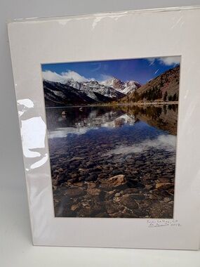 Scenic Mountain Lake Photography Print - Matted, Signed and Dated